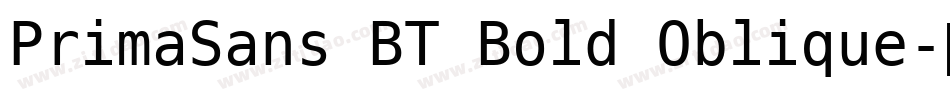 PrimaSans BT Bold Oblique字体转换